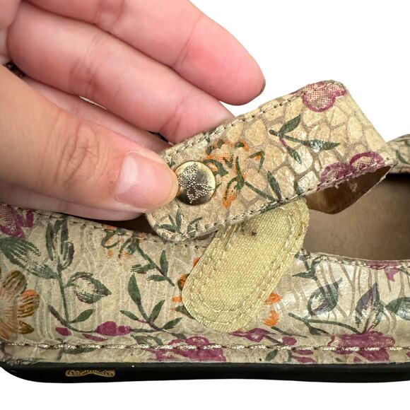 ALEGRIA Floral Mary Jane Clog Women’s Size37 PAL317 - Picture 5 of 10
